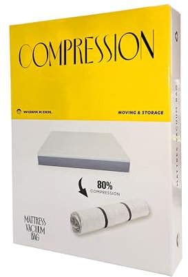 Vacuum Mattress Bag for moving, Vacuum Sealed Bags for Mattress Storage, Mattress Compression Bag for Easy Moving&Storage, Foam and Latex Mattress Vacuum Bag with Straps(SMALL DOUBLE/DOUBLE/KING)