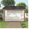 DFANCE Panneaux Latéraux Imperméables Transparents en Bâche de Pergola,Rideau Extérieur Imperméable et Coupe-Vent avec Œillets pour Balcons Toits(Size:180x250cm//6x8ft)