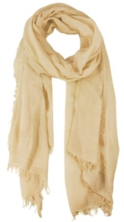 fashionchimp Damenschal mit Fransensaum, softweiche Naturfaserqualität aus 100% Bambus, leichtes Sommertuch - Made in Italy