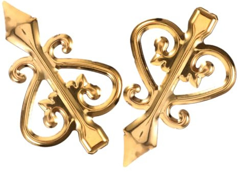 ARTIBETTER 2 Stück Schützende Speerspitzen einbruchschutz tierabwehr Vielseitige Zaunspitzen Rasenzaunspitzen gartenbegrenzung Zaunkappen Zaun für Pool kleiner Zaun Aluminiumlegierung Golden
