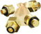 DACKZZM Gas Adapter Set Europa Gasflaschen Adapter Zum Anschluss von Druckreglern an Europa Gasflaschen Messing Gasanschluss Adapter
