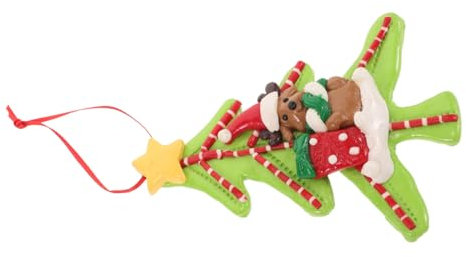 Garneck Weihnachtsbaumanhänger in Form Eines Elchhirsches Weihnachtsbaumschmuck Partydeko Anhänger Zum Aufhängen Für Strumpffüller Und Heimdekorationen