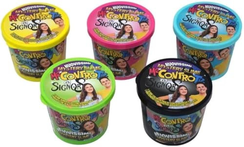 Kit Slime Me Contro Te Nuovissimi Mystery Slime La vendetta del Signor S - 5 barattoli con 2 slime per barattolo con uno sempre magico - per Bambini Giocattolo Regalo