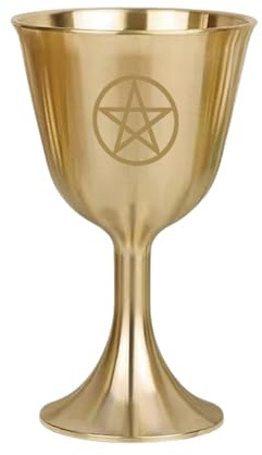 Generisch Kelch Weissagungs-Pentakel-Kelch, Dreifach-Mond-Göttin- -Schale Altarkelch für Altäre, Rituale, Gebete, Salbungen