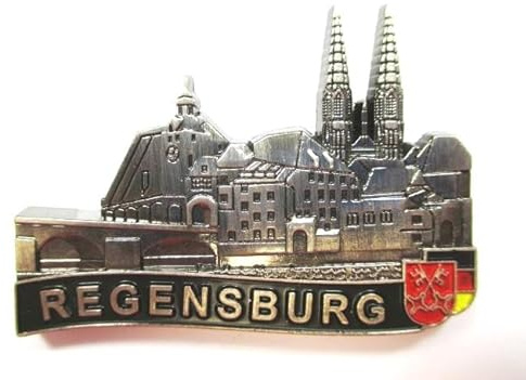Regensburg Dom Magnet Metall,Souvenir Germany,Deutschland,Neu