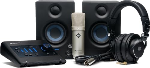PreSonus Quantum ES Ultimate UK - Complete home studio recording kit with USB-C audio interface, Studio One Pro DAW recording software license, Eris studio monitors + more
