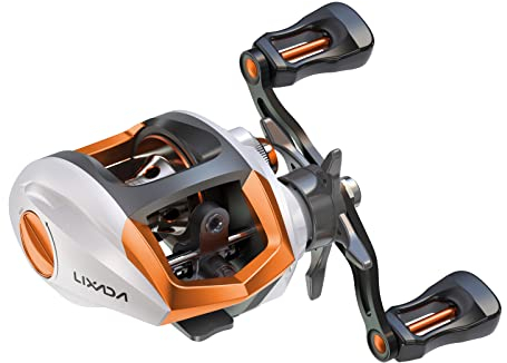 Lixada Baitcasting Angelrolle 12+1 Kugellager Hoch Geschwindigkeit Angeln Spule mit Magnetisch Bremse System