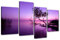 130 x 80 cm Bild auf Leinwand lila See 6177-SCT deutsche Marke und Lager - Die Bilder/das Wandbild/der Kunstdruck ist fertig gerahmt