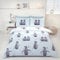 Rapport Bettbezug-Set mit Pinguin-Muster, Ice, Doppelbett