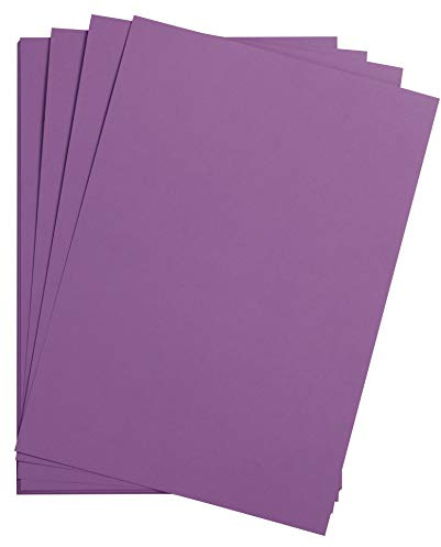 Clairefontaine 975359C Packung mit 25 Bastelkartons Maya, 185g, DIN A3, 29,7 x 42 cm, 1 Pack, violett