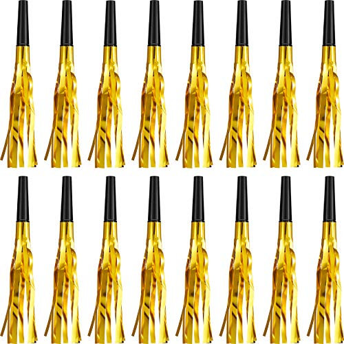 24 Pezzi Fischio Noise Maker Metalliche Glitterate Fischietti Squawker per Festa Musicale per Compleanno, Baby Shower, Capodanno, Forniture per Decorazioni per Bomboniere