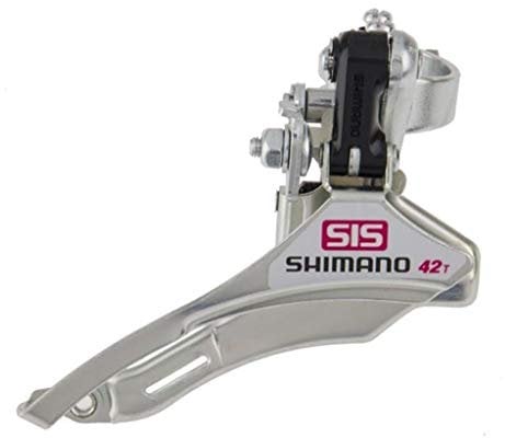 Tourney FD-TY10 front derailleur triple 28.6mm top pull 66-69 degree gear mech 42T mountain hybrid triple chain ring bike