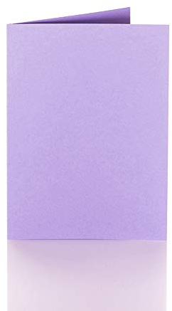Paper24 25 Faltkarten A6 240g/m² Lila für Briefumschläge im Format DIN C6