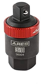 ARES 36004-3/8-Inch Drive Ratcheting Breaker Bar Adapter - Converts Breaker Bar or Sliding T-Handle into Ratchet - Reversible Ratcheting Mechanism with Anodized Switch Collar