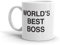Tazza in ceramica con scritta “World’s best boss”, “Dunder Mifflin” (The Office), 325 ml