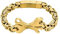 Flongo Herren-Armband Männer Armband Königskette Herrenkette Mechaniker Schraubenschlüssel Fahrradkette Motorradfahrer Biker Herren-Accessoires Gold