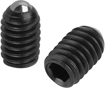 Set di grani a testa a sfera con esagono incassato a molla M 4, set di pressori a molla a sfera in acciaio al carbonio con filettatura a vite (opzionale)(M4*6(10PCS))
