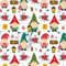 11,99€/m 100x160cm 100% Baumwolle Weihnachten Baumwollstoff Kinder Meterware Handwerken Nähen Stoff (Wichtel Geschenk Laterne Weiß, 100 x 160 cm)
