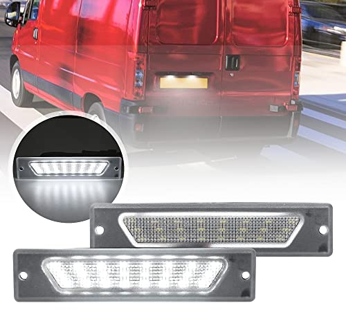 2 x LED-Kennzeichenbeleuchtung für F.iat Ducato Kastenbus für Peugeot Boxer Bus Manager für Citr/Oen Jumper Bus Box Citr/Oen Relais 1994-2002