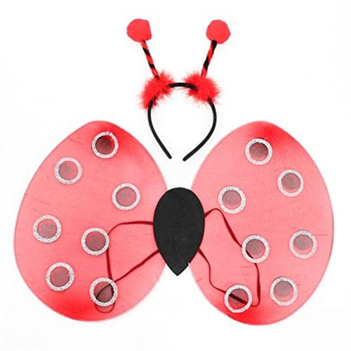 Topkids Accessories Ailes de fée pour femme - Costume de fée clochette - Grande ailes d'ange - Costume de fée à dents de papillon - Costume de fée - Blanc, rose, noir, vert, arc-en-ciel