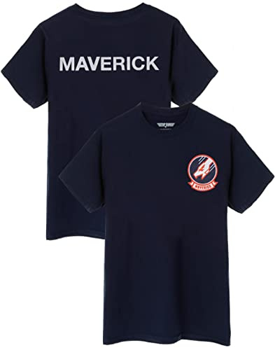 Top Gun Maverick T-Shirt for Men Adults | Movie Sequel Logo | Navy Blue Outfit Clothes