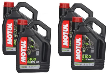 MOTUL Motoröl 10W-40 5100 Teilsynthetiköl Motor Öl API SP 4T 4L