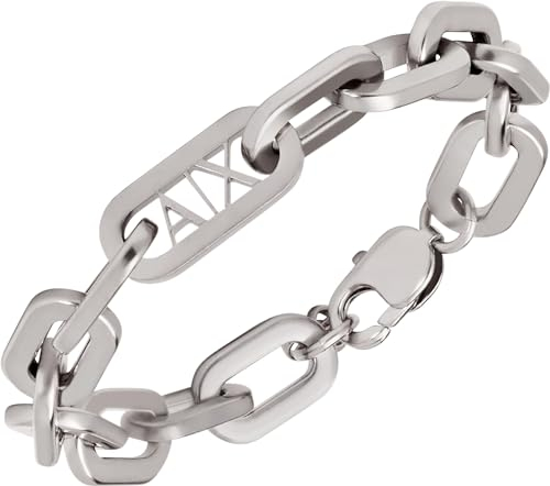 Armani Exchange Herren-Gliederarmband Edelstahl, AXG0117040