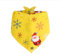 Wambere Haustier Bandanas Weihnachts Hunde Bandana Kopftücher Hundehalstuch Dreieckstuch Hundelätzchen Hundehalstücher Weihnachten Halstuch Deko für Kleines Mittelgroß Hund Haustier,Gelb,L-62×43×43cm