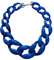 CLSSLVVBN Vintage Style Women S Jewelry Necklace Handmade Cuban Chain Collar Statement Piece Women Boho Chunky Acrylic Link Chain, Royal blue