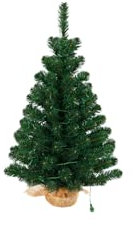 Comet Albero di Natale Realistico, Artificiale in PVC, Base in Metallo, Apertura ad Ombrello (Altezza 90 cm)