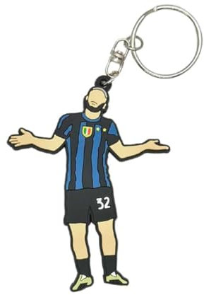 Shop and Solve Portachiavi CELEBRATIVO 20 Scudetto DiMash esultanza super rifinito 8cm maglia neroazzurra idea regalo per tifosi interisti tricolore LIMITED EDITION (DiMash)