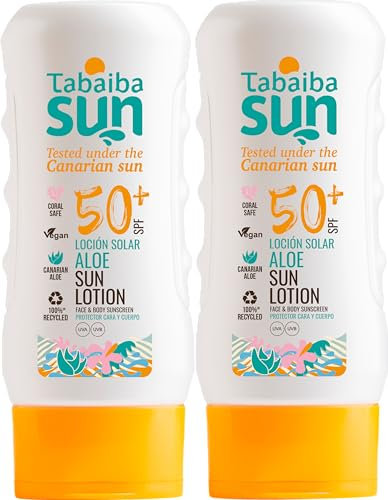 Tabaiba Sun Aloe Vera Sonnenlotion SPF 50+, 2 Einheiten (2x200ml)