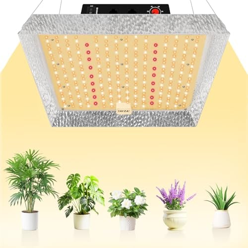 YAYZA ! Lampe de croissance LED 100W à spectre complet 2024 pour tente de culture, Lampe UV dimmable 0%-100%, LM301B, 230 V CA pour plantes d'intérieur, légumes, floraisons et fleurs