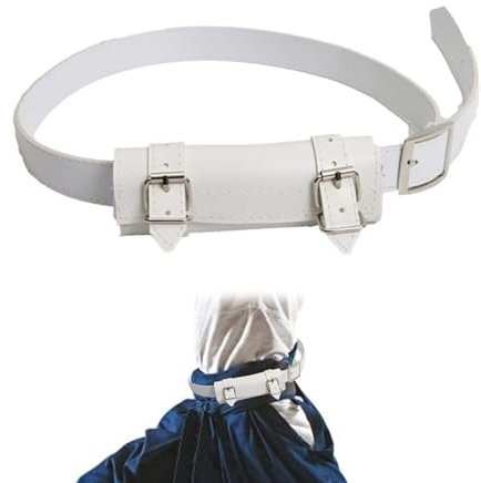 Medievale Porta Spada Cintura,Katana Cinghia Cintura,Porta Spada In Pelle Pu,Porta Spada Con Cintura,Cosplay Accessorio Rapier Belt,Per Festa Di Natale Cavaliere Guerriero Accessori,Bianco,Kiuiom