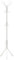 ZENO Coat Rack | Coat Stand | Coat Stands For Hallway | hat stand | Handbag Stand | 12 Hooks | 3 Tiers | Metal Coat Hanging Rack | Tall Hall Tree | Non Slip | White