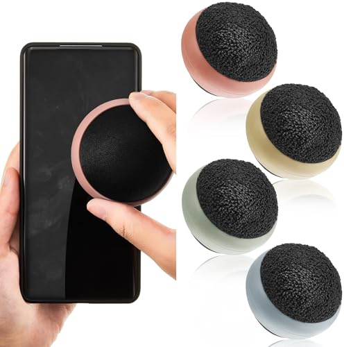 Suclain 4 x Weihnachts-Touchscreen-Reinigungskugeln, Handy-Reinigungsball, Mikrofaser, Touch-Auto-Bildschirm-Glasreiniger für Computer, Laptop, Telefon, Monitor