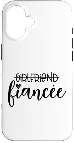 iPhone 16 Girlfriend Fiancée Engagement Engaged Couple Matching Case