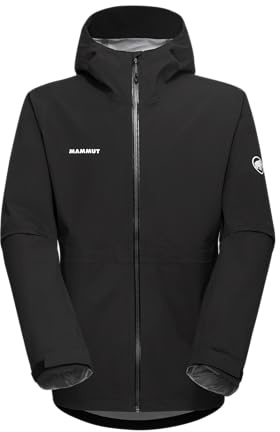 Mammut Linard Guide HS Hooded Jacket Men Herren Hardshell Wanderjacke Black/deep Teal blau