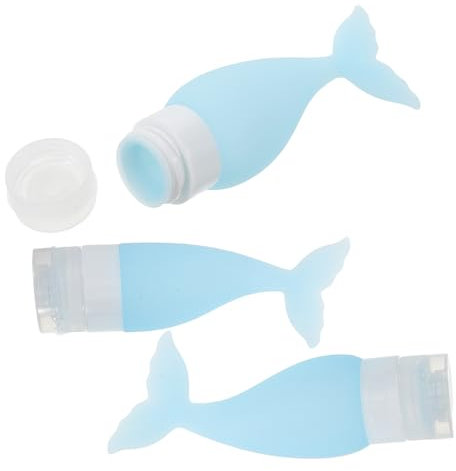 FRCOLOR 3stücke Silikon Reiseflaschen Auslaufsichere Nachfüllbare Toilettenartikel Für Shampoo Spülung Und Duschgel Praktisch Und Nachhaltig Für Reisen