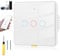 Acmerota Interruptor de luz inteligente 3 Gang WiFi Inteligente Interruptor táctil inteligente control remoto sin interruptor de Internet Método de cableado universal (sin neutro + tener neutro)