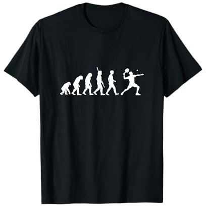 Tennis Evolution Tennisschläger Aufschlag Tennisspieler T-Shirt