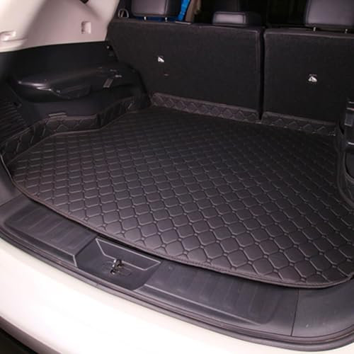 GHHVM Auto Kofferraummatte für Nissan Qashqai J12 e-Power 2022 2023 2024 2025 2025, Leder Wasserdicht rutschfest Auto Kofferraumwanne Schutzmatte Kofferraum Innenraumzubehör