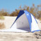 Biwakzelt Festivalzelt Touristenzelt Camping Zelt Strandzelt Azurblau 268x223x125 cm 185T Polyester für Camping Reise Trekking Garten