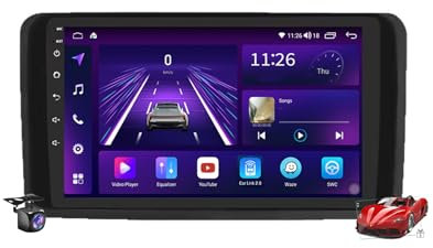 Android 15.0 Autoradio Stereo Navi mit 4G 5G WiFi DSP Carplay für ML-Class W164/GL-Class X164 2005-2012 Sat GPS Navigation 9 Zoll MP5 Multimedia Video Player FM BT Receiver,M150s~2/64gb