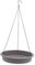 Baoblaze Bird Feeder Water Bowl Hanging Bird Bath Water Feeder with Chain Large Capacity with Metal Hook for Outdoor Hummingbirds Owls, Grey