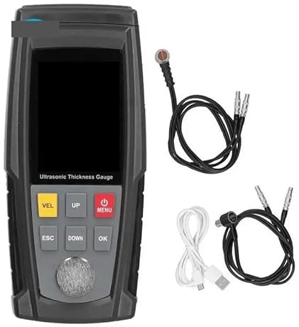 Dickenmesser, WT130A Digitales Ultraschall-Dickenmessgerät mit Box for Metall und Glas – Messgerät zur Breitenmessung