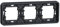 Schneider Electric - Mureva Styl - Cadre 3 postes horizontal - encastré - IP55 - IK08 - gris - MUR34109
