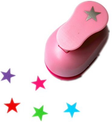 ODETOJOY Motivstanzer Stern Stanzer M Retro Stern Motivstanze Motivlocher, Metall Ausstanzung Durchmesser 2,5cm, 1 zoll