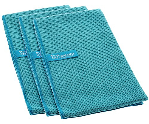 Jemako Trockentücher im 3er Set Gross 45 x 80 cm (Türkis)