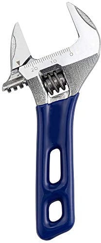 HQCollection Wide Opening Stubby Adjustable Wrench Spanner with Short Handle 4 inch Chrome Vanadium Steel Forged